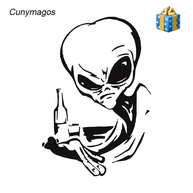 Cunymagos Alien Ufo стикер для автомобиля мотоциклетные виниловые наклейки стайлинга