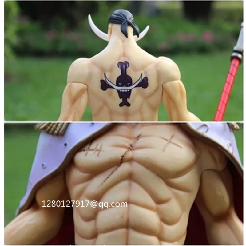 Аниме ONE PIECE белая борода Пираты три поколения Эдвард Ньюгейт старшая версия ПВХ