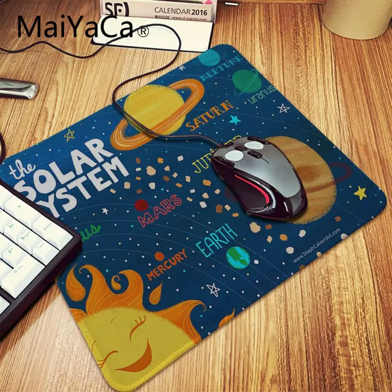 MaiYaCa милый мультфильм солнечная система большой коврик для мыши геймер ПК компьютерный коврик прочный офисный игровой аксессуар и подарок коврик для мыши Аниме - Цвет: LockEdge 20x25cm