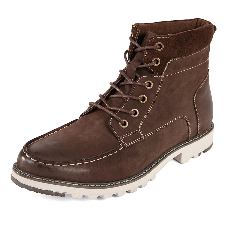 2017 Зимние Мужские Сапоги Случайные Коровы Замши Кожаные Британский Ретро
