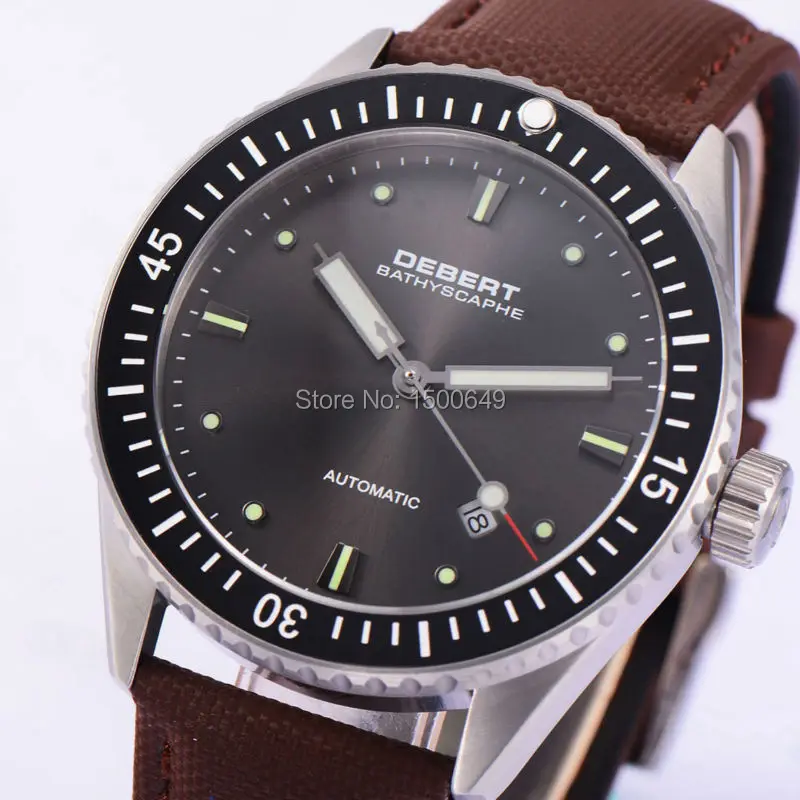 Мужские наручные часы с сапфировым стеклом debel модель 1969 года 43 мм|watches cake|glass face