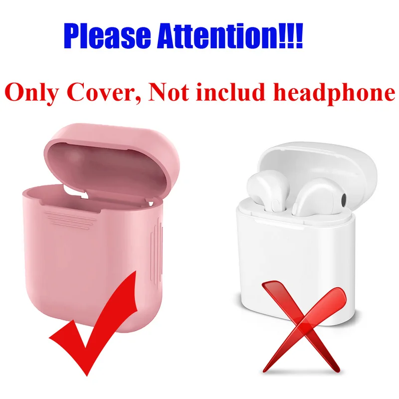 Силиконовый чехол из ТПУ для беспроводных наушников с поддержкой Bluetooth AirPods
