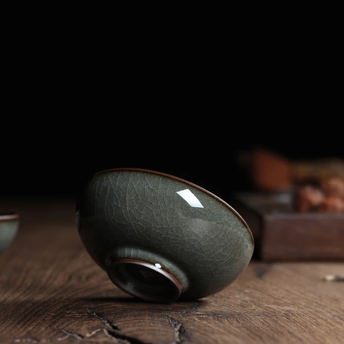 WIZAMONY 2 шт. китайский фарфоровый чайный набор Longquan Celadon с искусственной глазурью 70