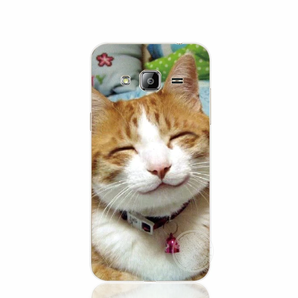 HAMEINUO мяу Милый Кот Китти чехол для телефона для samsung Galaxy J1 J2 J3 J5 J7 MINI ACE prime