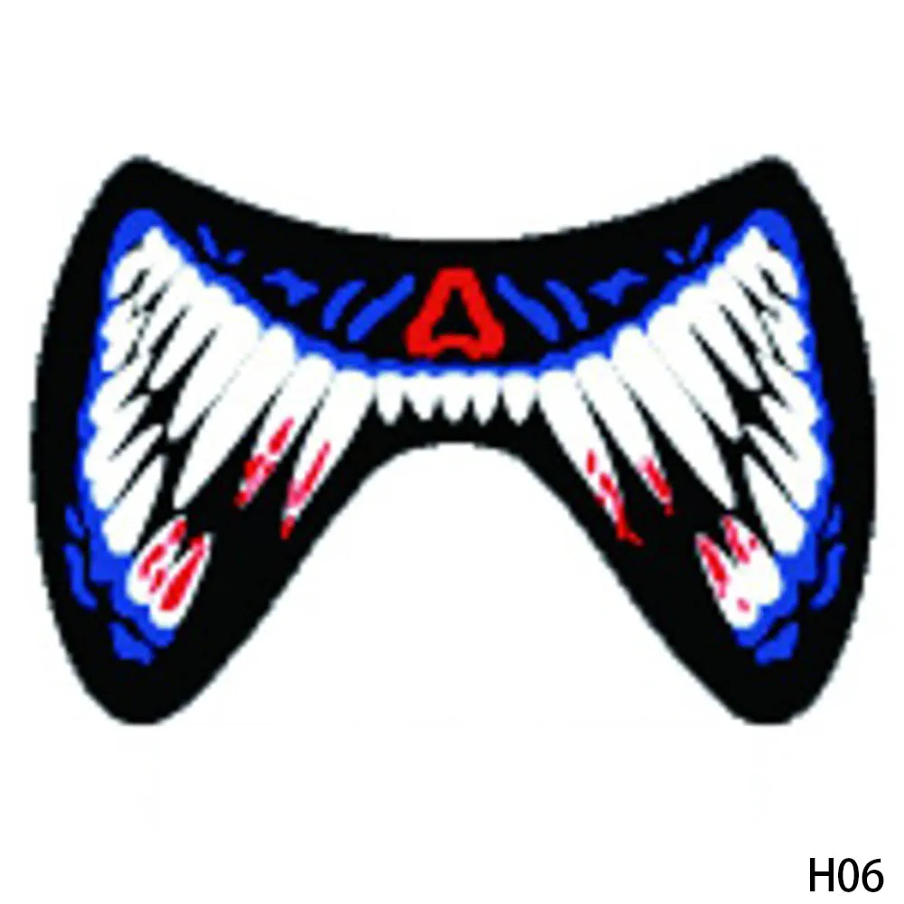 Хэллоуин СВЕТОДИОДНЫЙ маски Костюмы большой террористические маски холодной светильник шлем огонь фестиваль вечерние светящаяся танцевальная устойчивый на драйвер