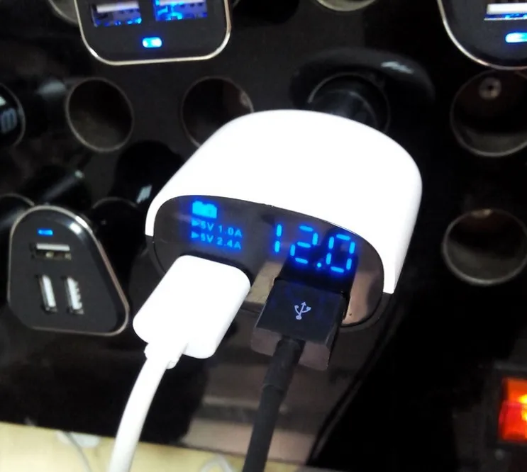 Dual USB универсальный автомобильный Зарядное устройство 5 В 3.4A автомобиля