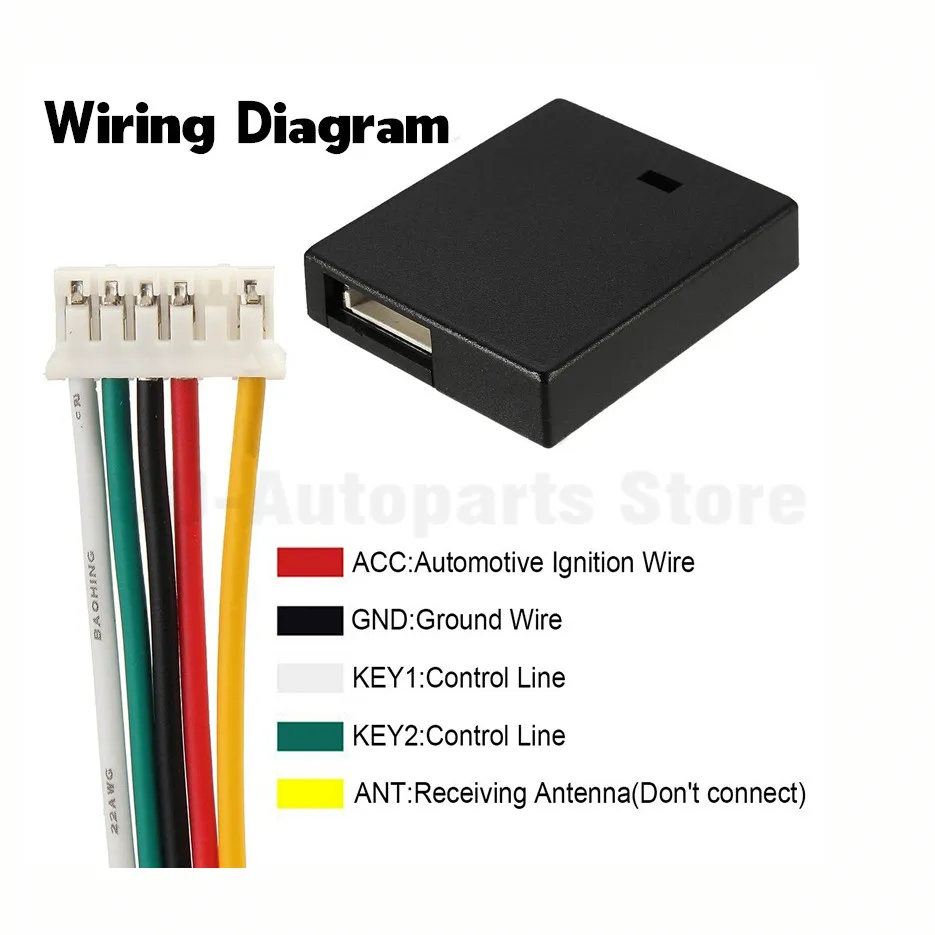 Универсальный пульт дистанционного управления с 10 кнопками беспроводной на руль