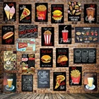 WellCraft быстрое питание хот-дог мороженое пицца кофе металлическая табличка настенная тарелка Паб Бар винтажная живопись индивидуальный Декор LT-1723