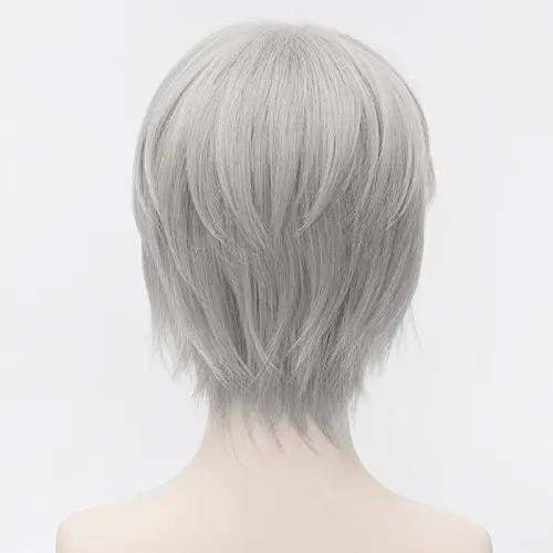 Ccutoo 1" Последний Серафим Hiiragi Shinya серый короткий синтетический парик для косплея Mitsuba Sangu Ферид Батори Шинья хиираги