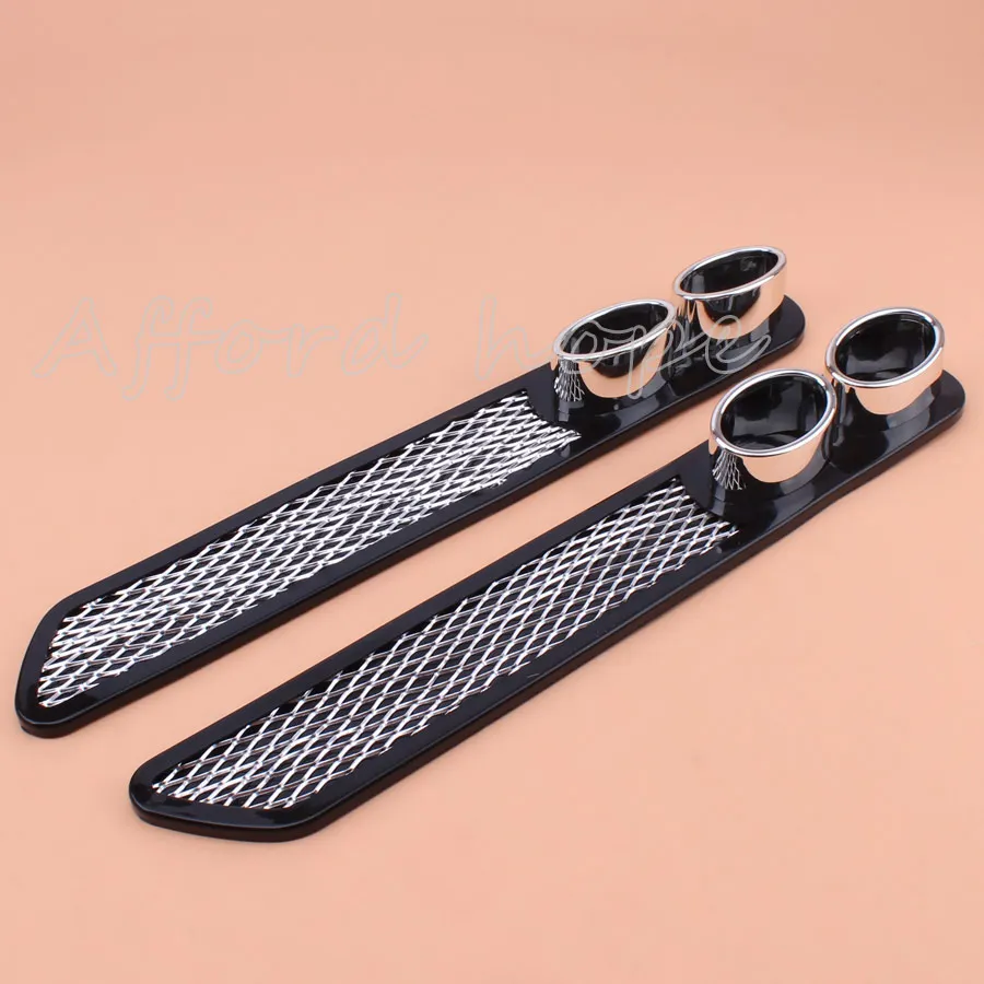 1 шт. черный + хромированный Автомобильный декоративный хвостовой трубы эмблема