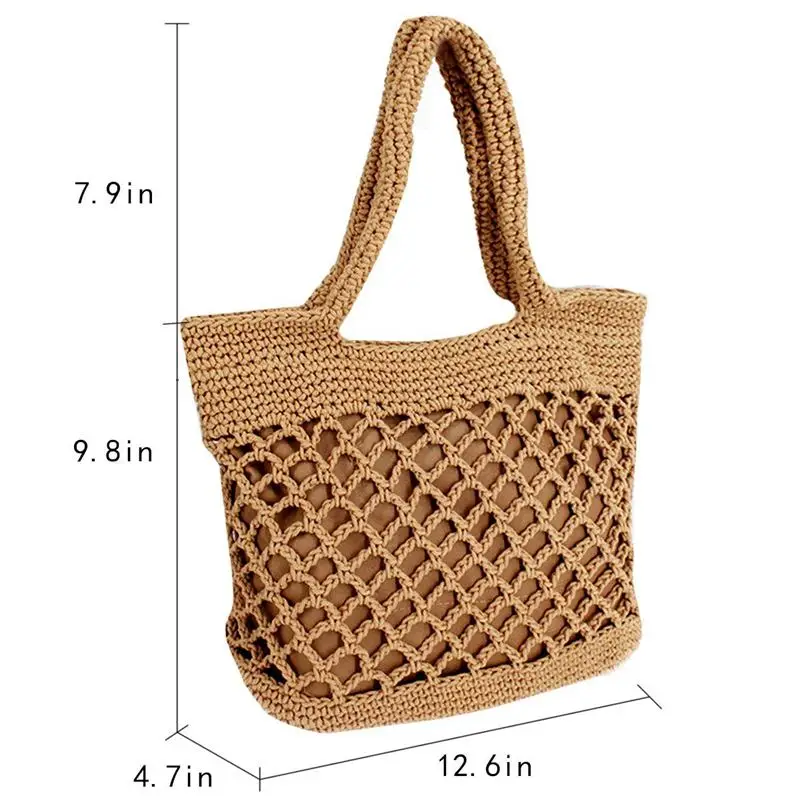 Женская Плетеная соломенная сумка летняя большая пляжная тоут сумки на плечо для