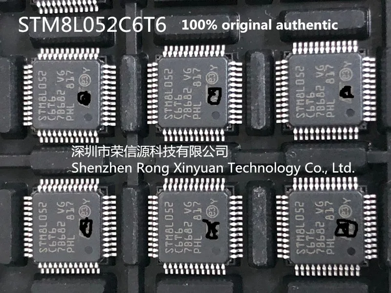 Интегральная схема STM8L052C6T6 STM8L052 LQFP48 с одним чипом интегральная 100% оригинал|Аксессуары для батарей| |