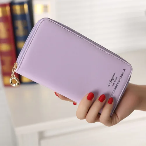 Женский бумажник с отделениями для карт longmiao длинный дизайн женский кошелек