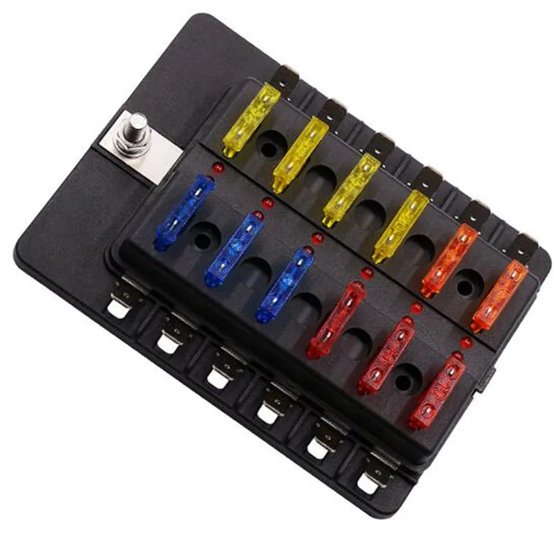 Блок предохранителей WUPP универсальный 1 в 10 32 в|fuse holder box|fuse box holdercar fuse |