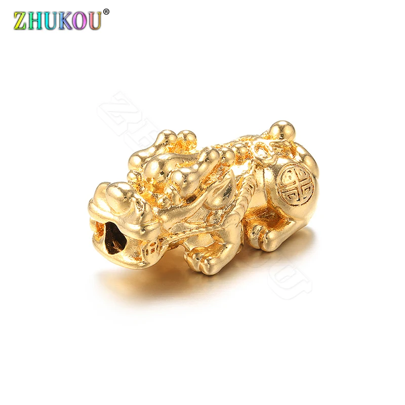ZHUKOU 2019 золотые бусины в форме быка для женщин и мужчин аксессуары браслетов