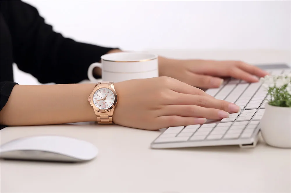 Роскошные Брендовые Часы Megir женские многофункциональные водонепроницаемые