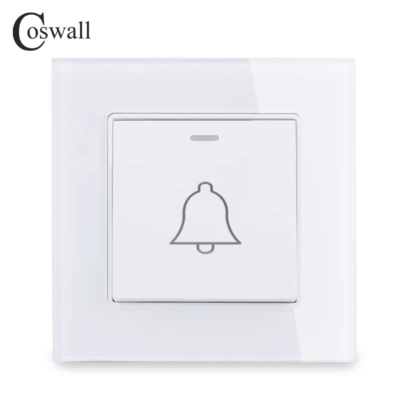 Роскошная панель Coswall из хрустального закаленного стекла 1-клавишный