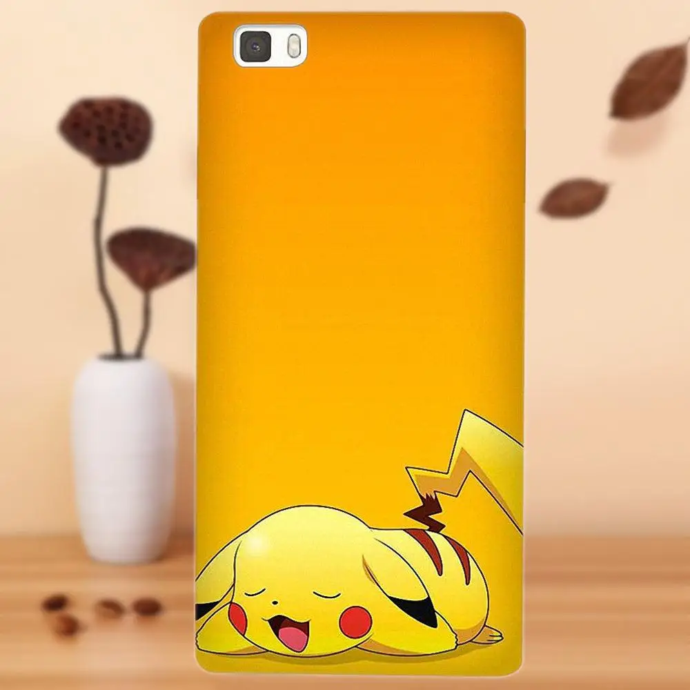 Японский аниме мультфильм Pikachues ТПУ протектор для huawei G7 G8 Honor 5A 5C 5X6X7 8 v8 Коврики 9 P7