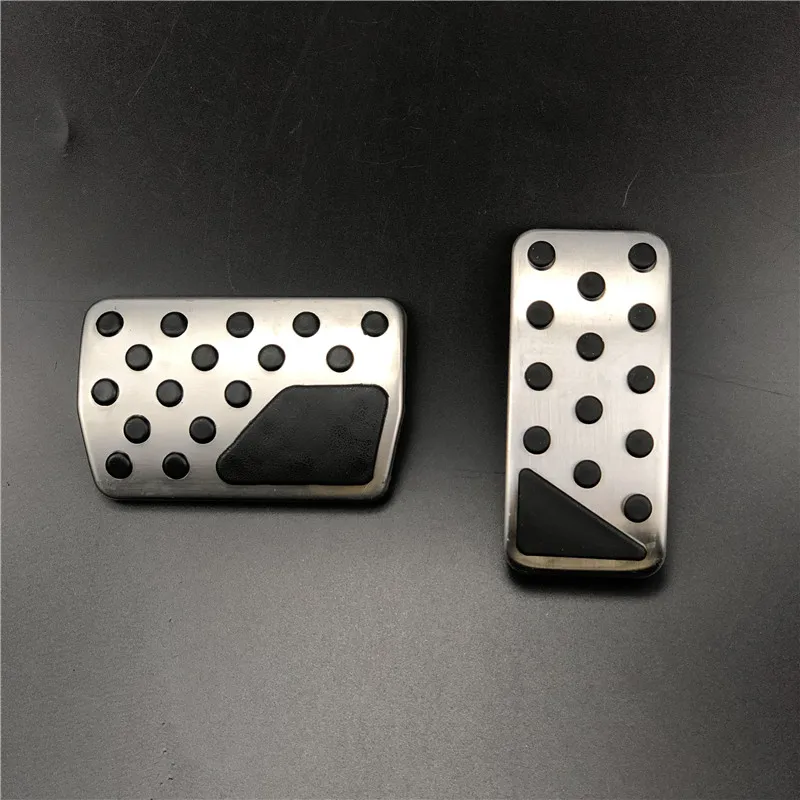 2pcs for AT Ускоритель газа топлива педали тормоза накладка на для Jeep Патриот 2008- джип компас 2008- противоскользящие автомобильные Стайлинг крышки - Название цвета: 2pcs for AT