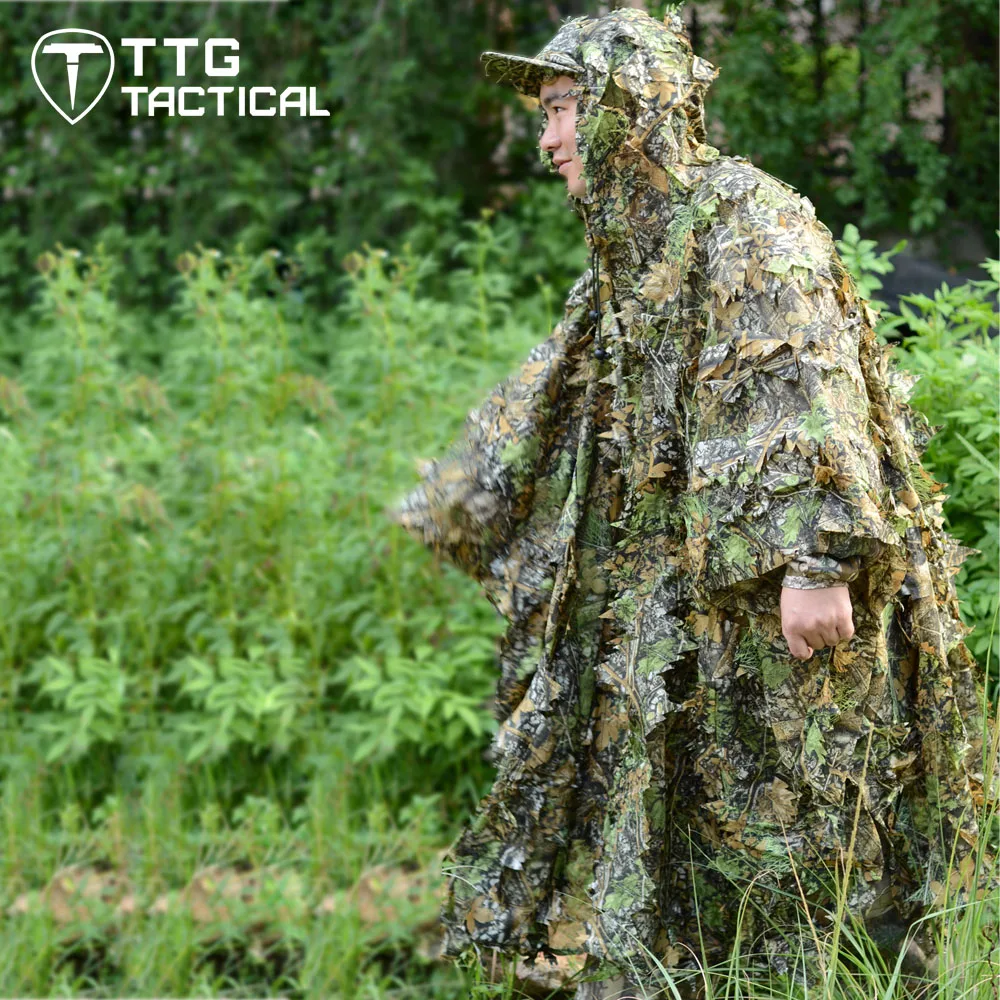 TTGTACTICAL ультралегкое дышащее тактическое пончо гилли Realtree снайперский Ghilly Yowie