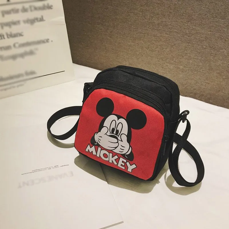 disney Микки Маус Кроссбоди детская школьная сумка для детского сада Повседневная Холщовая Сумка женская переносная сумка через плечо плюшевая - Цвет: A