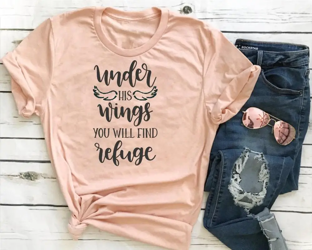 

Женская футболка со слоганом «под крыльями», модная хипстерская футболка с рисунком в виде крыльев, гранж, tumblr, христианское крещение