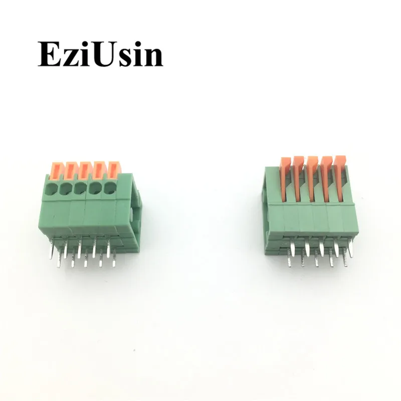 50 шт. CY/DG/KF141V 141R 2 54 мм PCB монтируется винтовой пружинный клеммный блок разъем 2P 3P 4P