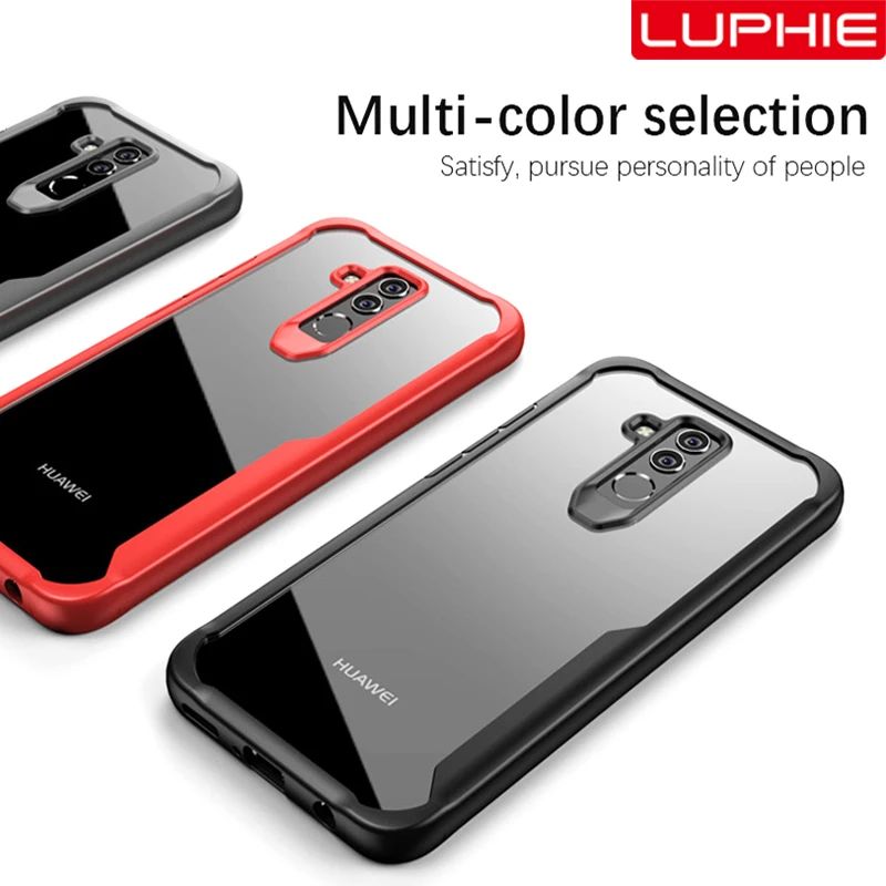 LUPHIE противоударный защитный чехол для Huawei Mate 20 Pro Lite Прозрачный Nova 3 3i Силиконовые
