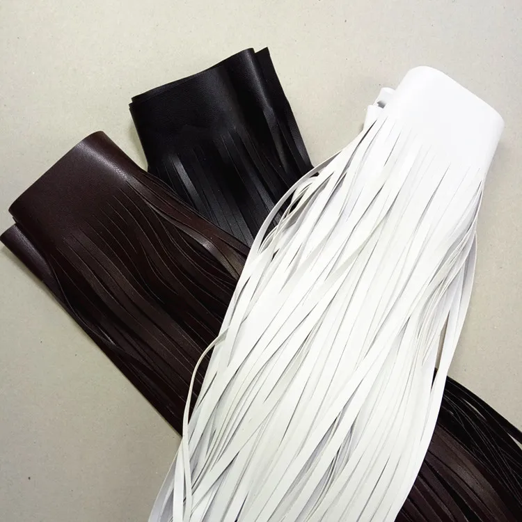 

2meters DIY sewing Fashion PU Leather Tassel Lace Trimmings Fringe garment accessories double face bag charms 2meters