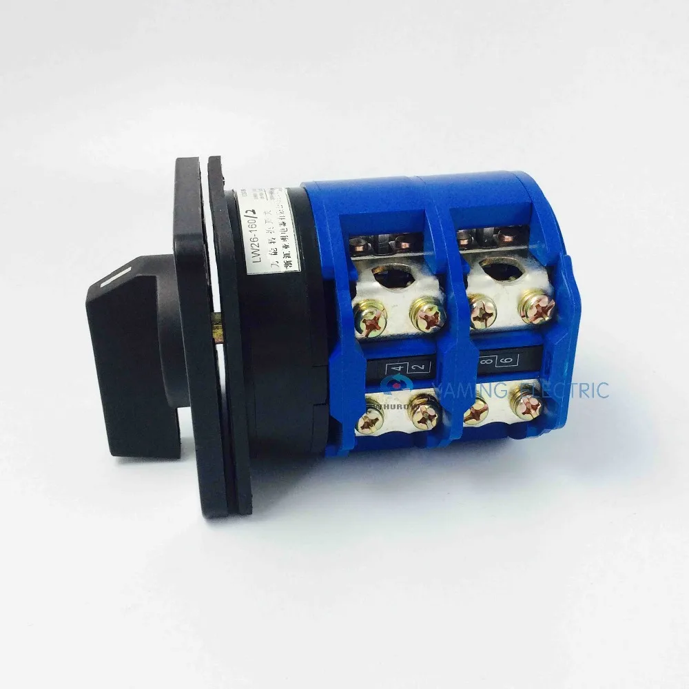 LW26 серия 160A 2 фазный 3 позиционный поворотный переключатель ВКЛ ВЫКЛ ВКЛ.