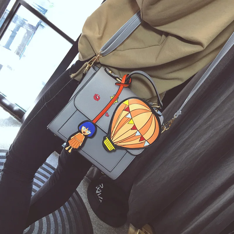 2017 новых зимней моды сумки шар мультфильм ткань сумка цвета оптовая | Багаж и