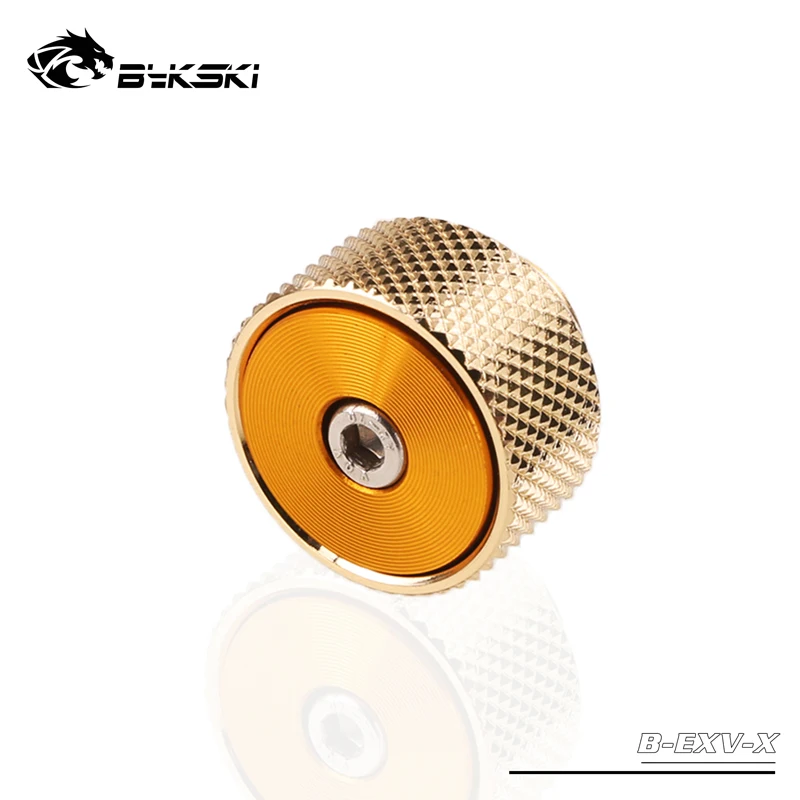gold BYKSKI G1/4 ''выпуск воздушная пробка/ручной выпускной клапан воздушный выпускной клапан уплотнительный замок для система водяного охлаждения - Цвет лезвия: gold