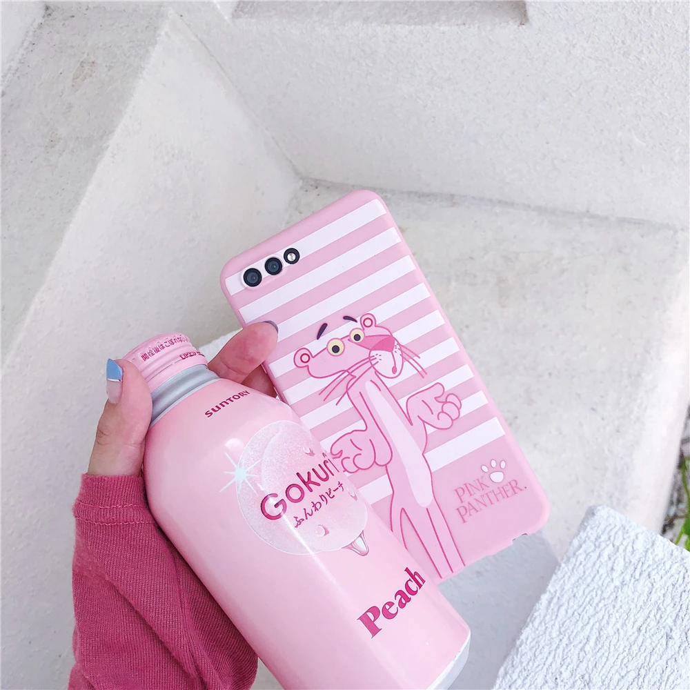 Lovely Pink Cases For HUAWEI P10 Plus Lite Panther Phone Case Mate 9 10 Pro P20 Nova 2 3E Honor V9 V10 |