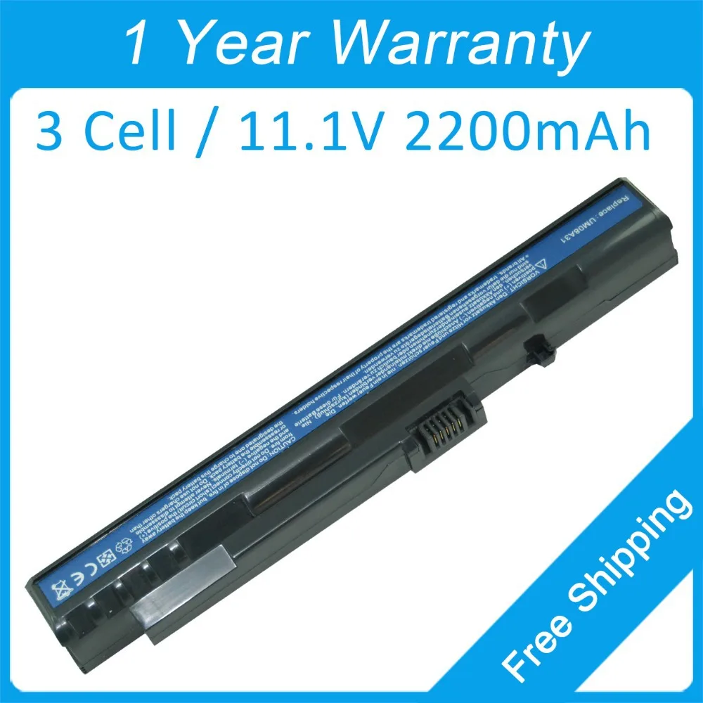 

New 2200mah laptop battery UM08B64 UM08A31 UM08A74 UM08B31 for acer Aspire One D210 D250 A110 A150 D150 P531h Pro 531 531h