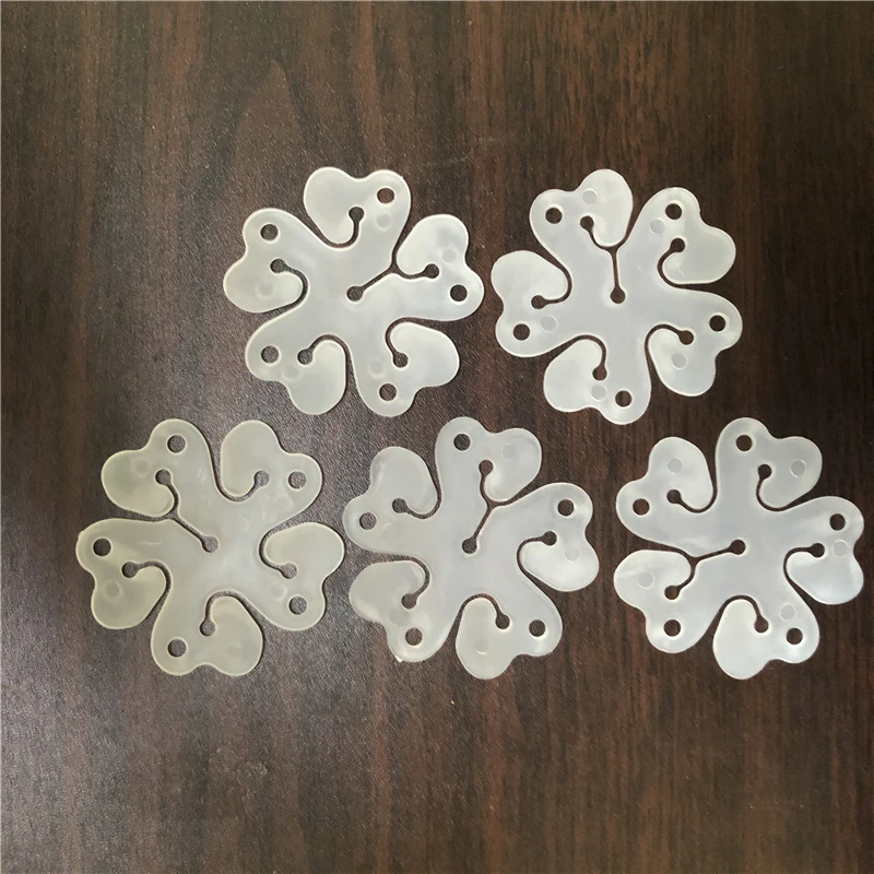 NEW 10pcs Flower Balloons Decoration Accessories Plum Clip Practical Birthday Wedding Party Plastic Clip Globos Balloon Glue - Цвет: 5pcs