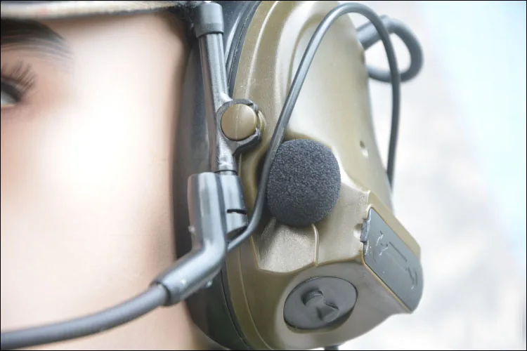 TCA Tactical ComTac III Single Com звукосниматель шумовая гарнитура для три Харриса стандартная