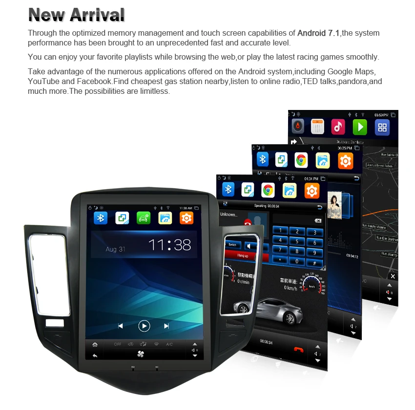 Android 7,1 8 ядерный автомобильный стерео dvd-плеер gps навигация Мультимедиа для Chevrolet Cruze 2009-2012 головное устройство Радио Аудио флэш 32g