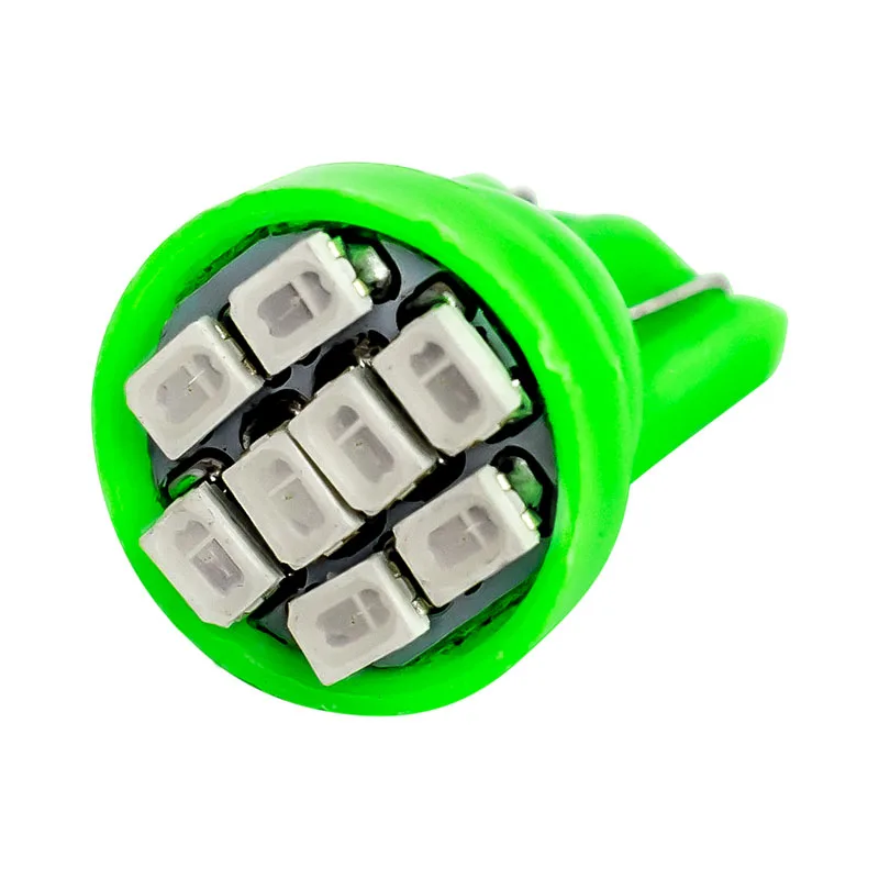 10 шт. T10 194 2825 W5W 8 led 3020 smd габаритный автомобильный фонарь для чтения купольная