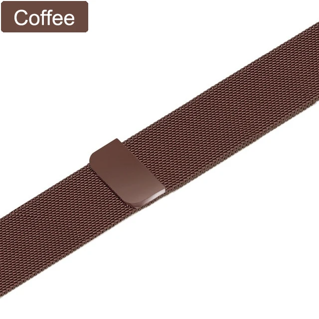 Official coffee Ремешок для apple watch Миланская петля ремешок для apple watch 4 apple watch ремешок apple watch 3 ремешки для apple watch 4 3 iwatch band 42mm 38mm 44mm 40mm умный ремешок для часов accessories 42 mm 44 mm series 4 3 - Цвет ремешка: Official coffee