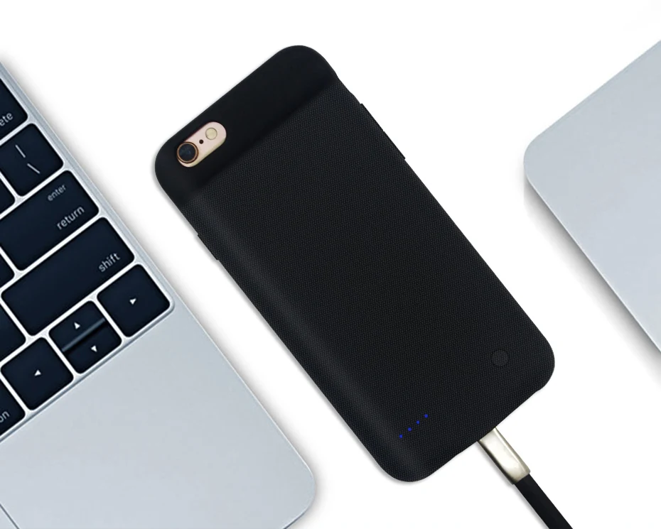 HORUG чехол для зарядного устройства для iPhone 6, 7, 8, 6s Plus, чехол для аккумулятора, внешний аккумулятор, чехол для зарядки s, зарядное устройство, ультра тонкий внешний чехол
