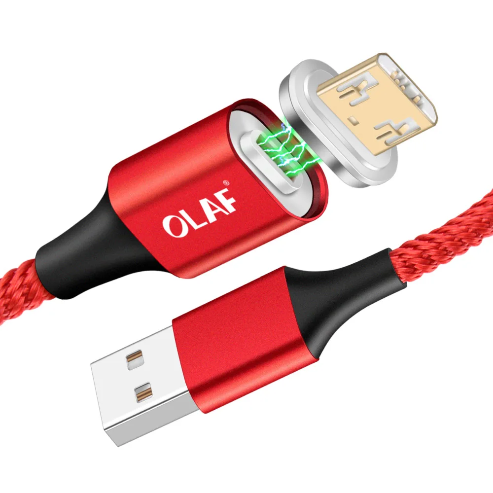 Олаф Магнитный кабель Micro USB кабель магнит Зарядное устройство для передачи данных и зарядки Кабели Micro-USB для Xiaomi Android мобильных телефонов USB провод шнур