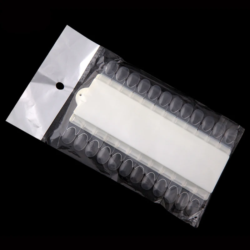 

24 Tips Removable Nail Art Display Color Chart False Nail Tips White Nail Polish Gel Color Showing Display Acrylic Nail Supplies