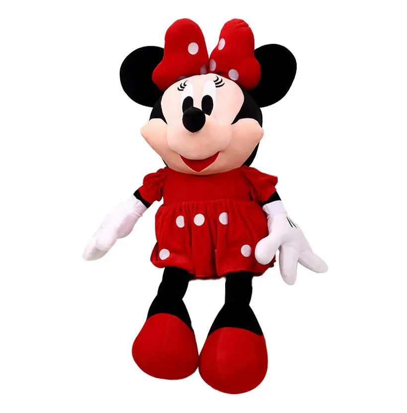 red minnie 1 шт., 28 см, милые мягкие плюшевые игрушки с Микки Маусом и Минни Маус, высококачественные подарки, детские куклы для детей - Цвет: red minnie