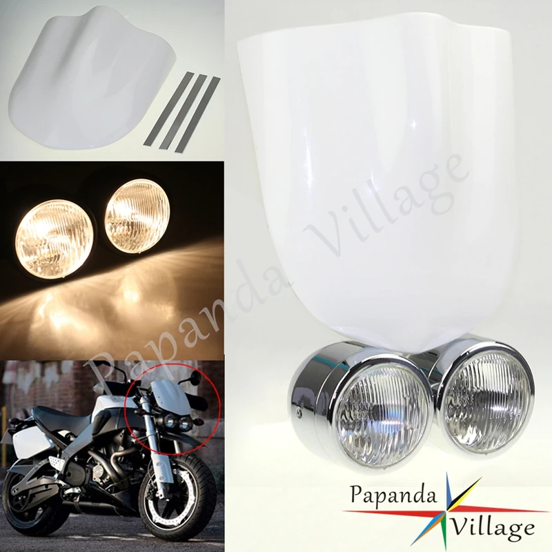 H4 Байк мотоцикл двойная фара w/Whinscreen для XT WR YZ TTR XJR EXC KLX450 KLX250 XR230 250 CRF150 XRF450 CB600 90| |