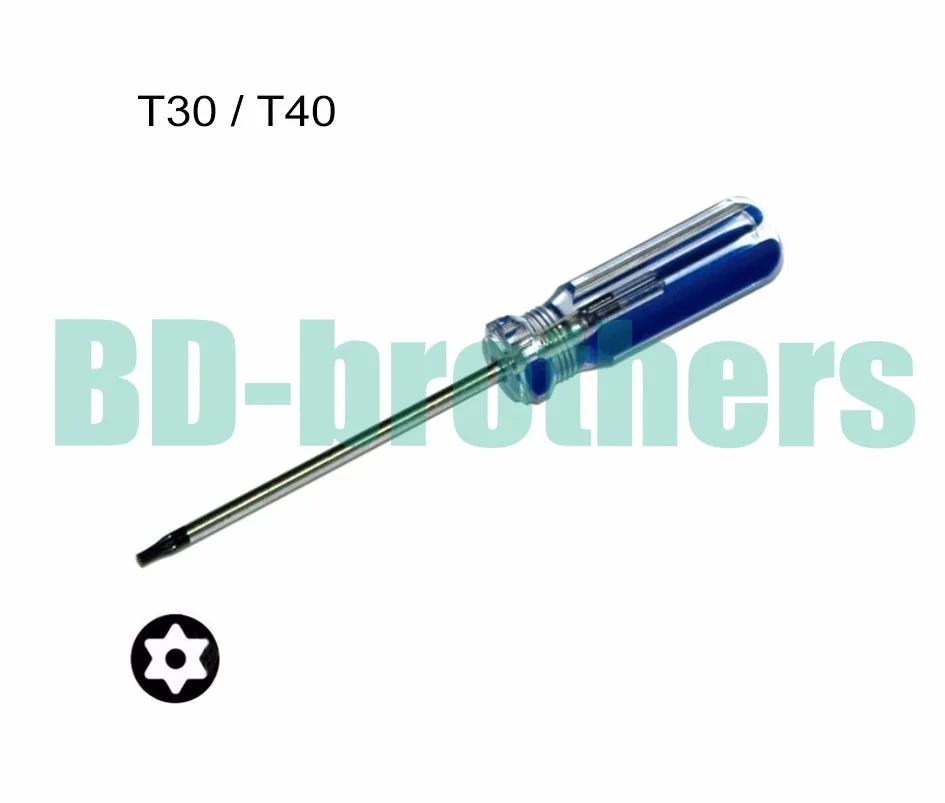 T30 T40 With Hole Torx Screwdriver Key PVC Colorized Bar Handle Screwdrivers Repair Tool Wholesale 20pcs/lot
