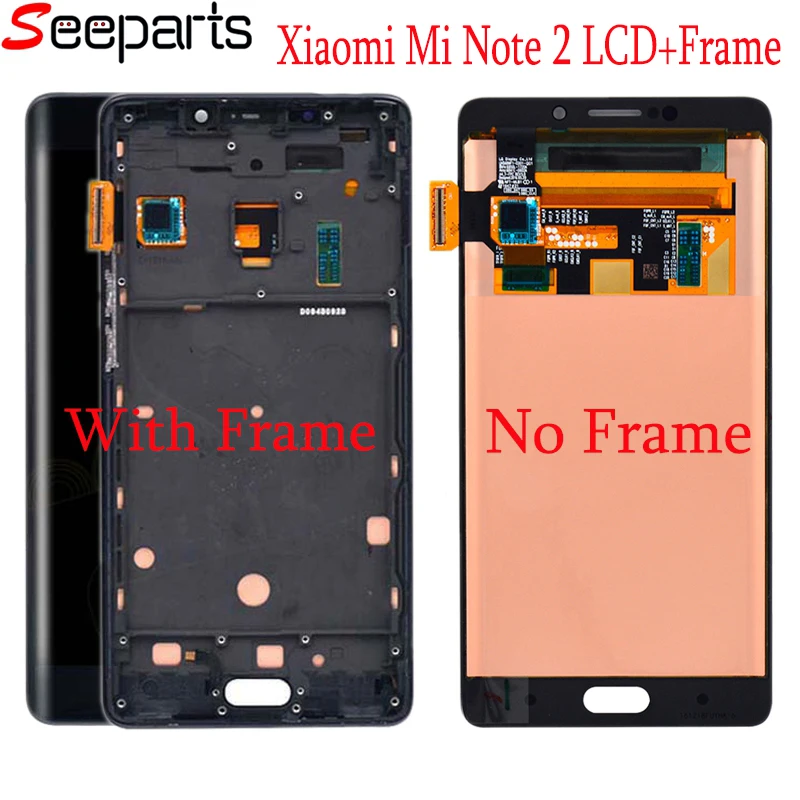Сенсорный экран для XIAOMI MI Note 2 ЖК дисплей с дигитайзером и рамкой запасные части Mi
