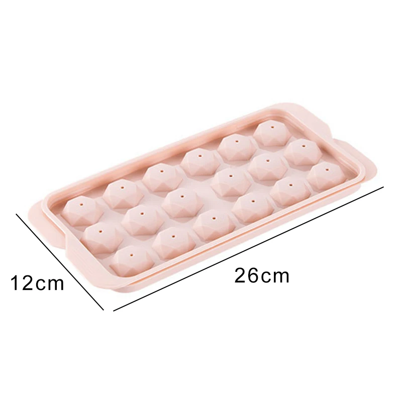 1 шт. алмазный круглый лоток для льда, летний шар, кубики для льда, сделай сам, форма для мороженого, бар, кухонные инструменты, аксессуары - Цвет: Pink diamond