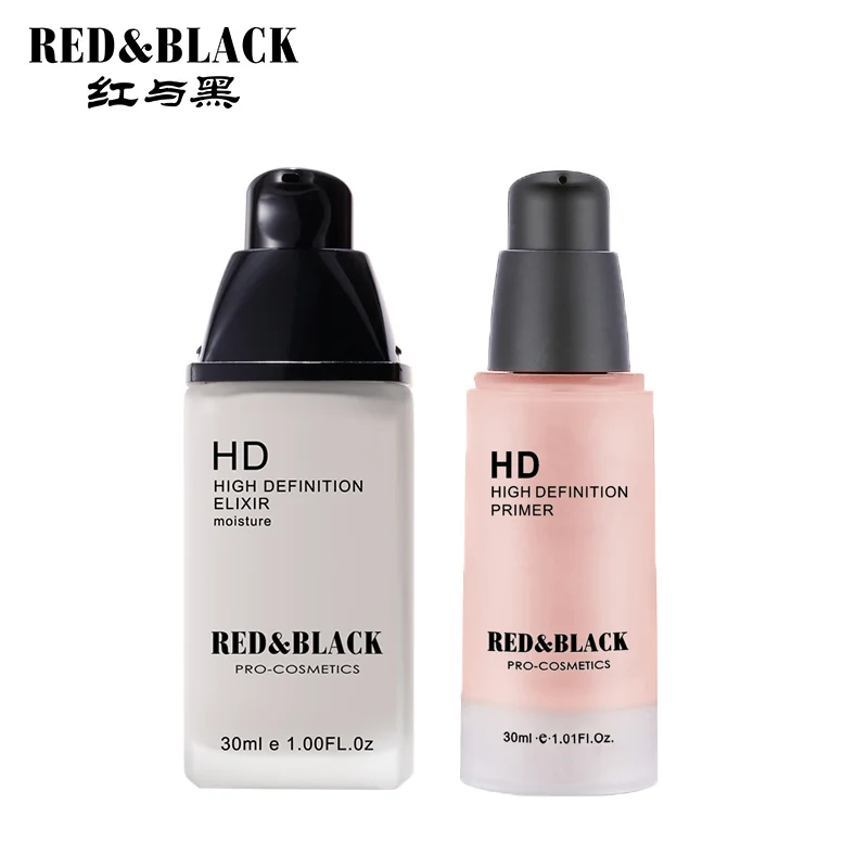 Красный и черный макияж комплект Уход за кожей HD крем-основа Essence + высокой