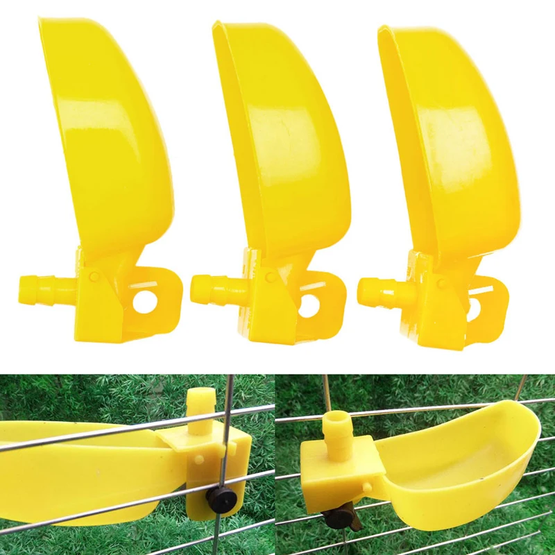 Хороший 1 шт. маленькая желтая птица перепелиная голубь Питьевая чашка питьевые