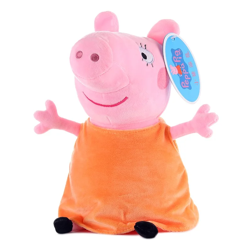 Peppa Pig маленький Джордж Пепе свинка семейная плюшевая игрушка 19 см заполненная
